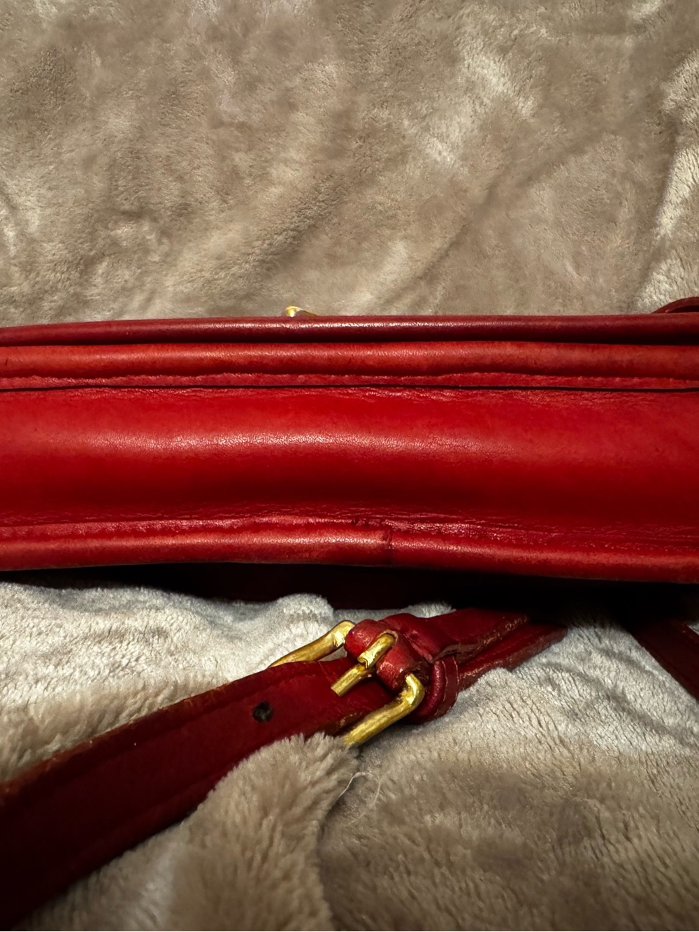 Vintage red coach pocket purse 9755 - Picture 4 of 9